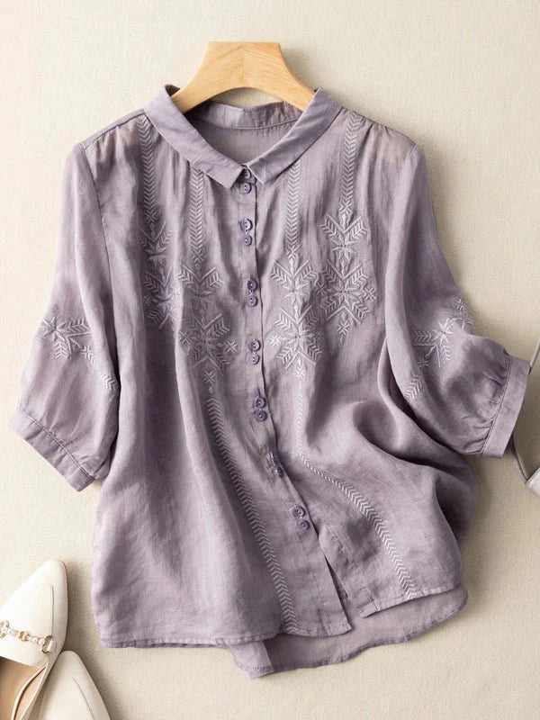Pure Cotton Embroidered  Top