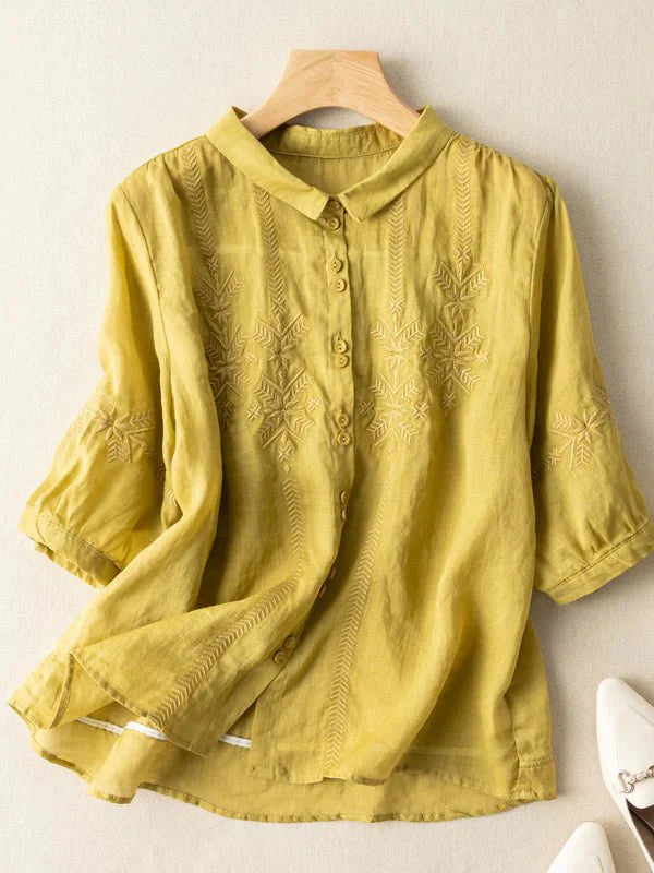 Pure Cotton Embroidered  Top